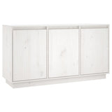 Vidaxl dressoir 111x34x60 cm massief grenenhout wit