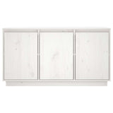 Vidaxl dressoir 111x34x60 cm massief grenenhout wit