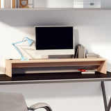 Vidaxl monitorstandaard 100x27x15 cm massief grenenhout