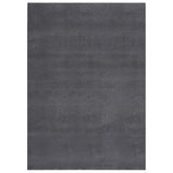 Vidaxl tæppe vaskbar kortstang anti-slip 160x230 cm antracit