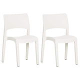 Vidaxl tuinstoelen 2 st polypropeen wit