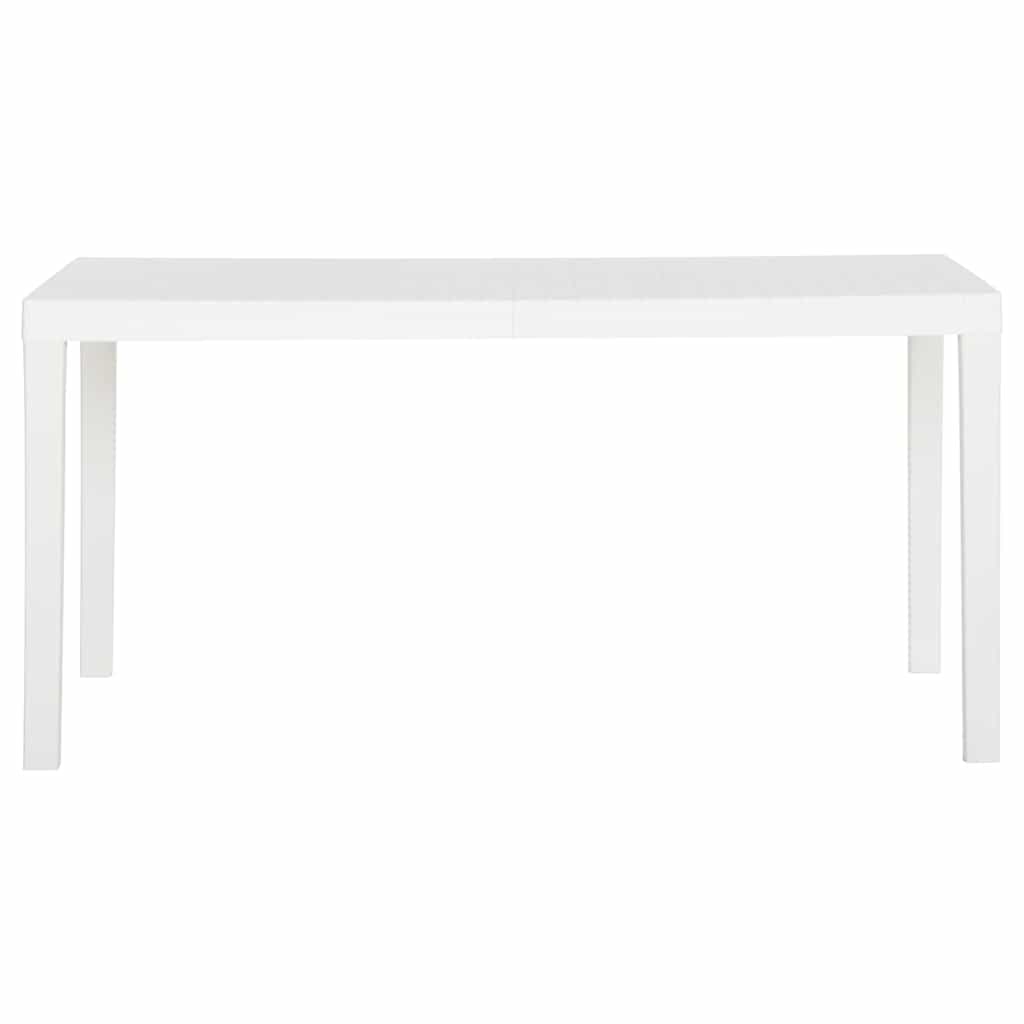 Vidaxl tuintafel 150x90x72 cm polypropeen wit