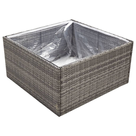 Vidaxl Planning Box 80x80x40 cm poly rotting grå
