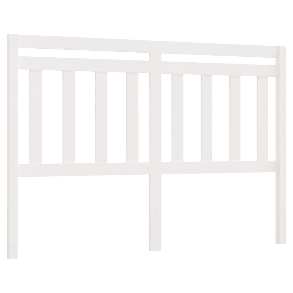 Vidaxl hoofdbord 140x4x100 cm massief grenenhout wit
