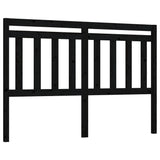 Vidaxl hoofdbord 146x4x100 cm massief grenenhout zwart