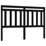 Vidaxl hoofdbord 156x4x100 cm massief grenenhout zwart