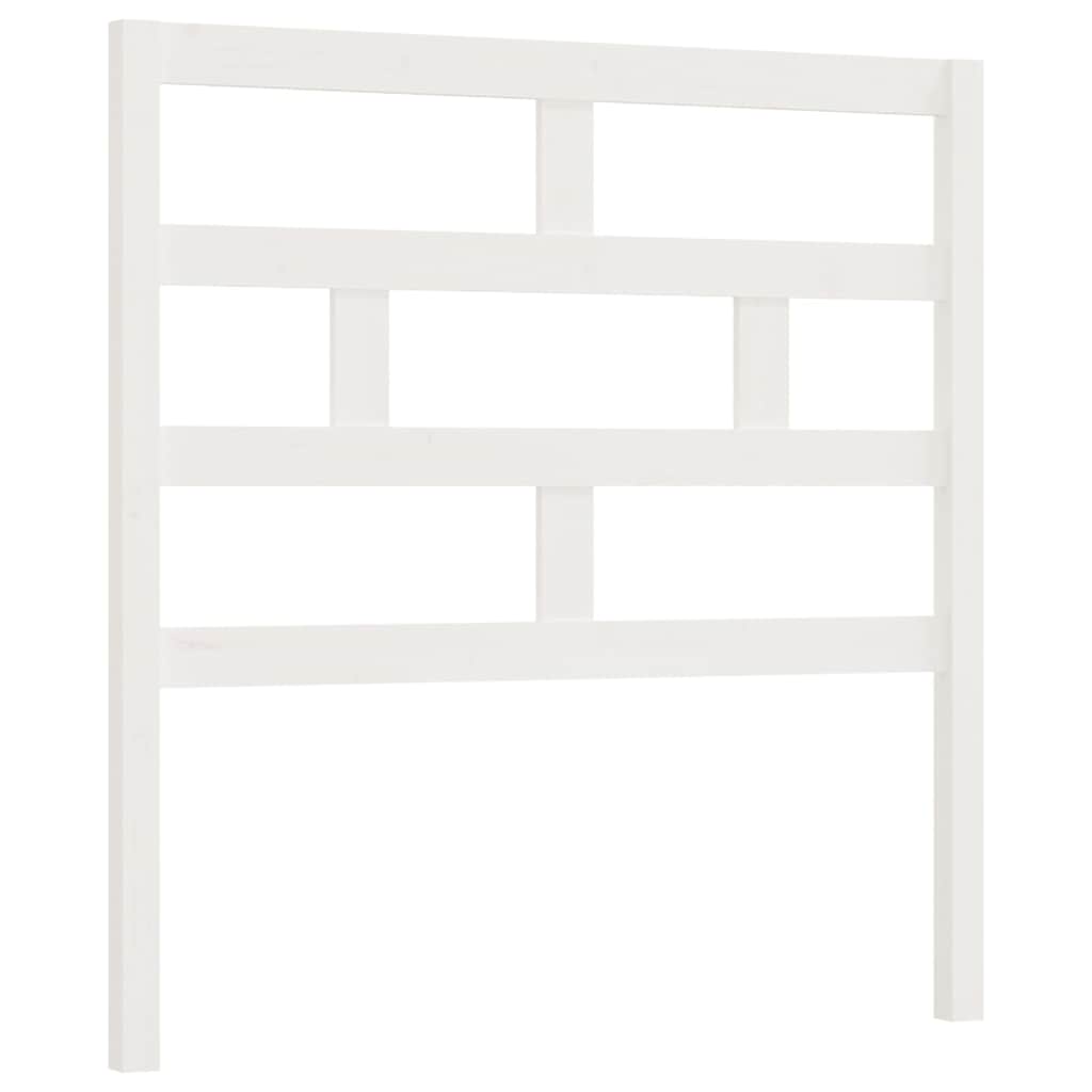 Vidaxl hoofdbord 96x4x100 cm massief grenenhout wit