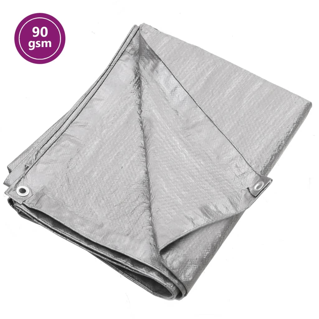 Vidaxl -enhed sejlet 90 g m² 4x6 m hdpe grå