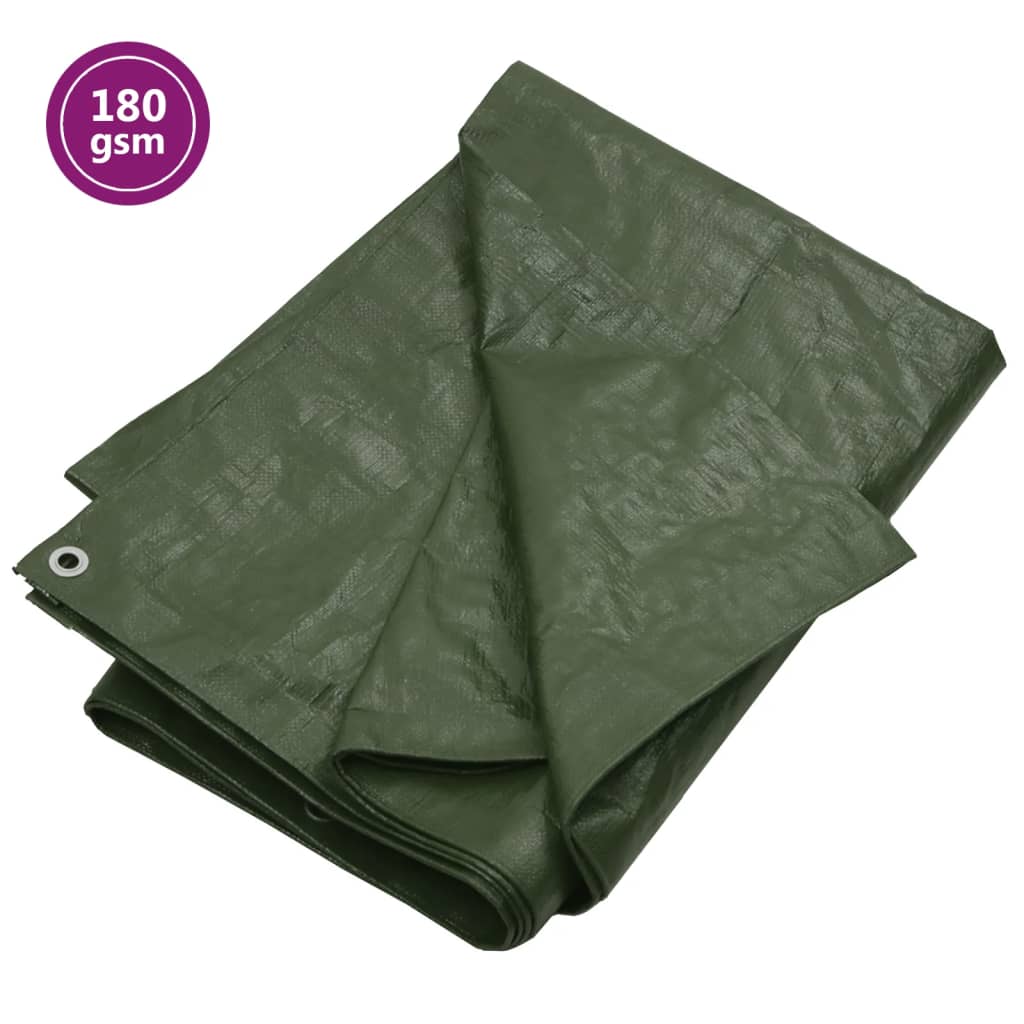 Vidaxl -enhed sejlet 180 g m² 3x3 m HDPE Green