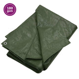 Vidaxl -enhed sejlet 180 g m² 3x3 m HDPE Green