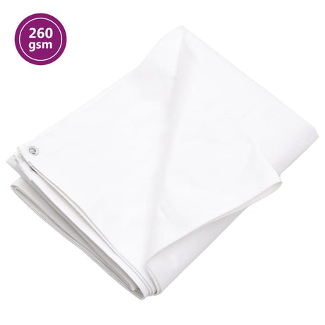 Vidaxl -enhed sejl 260 g m² 4x5 m HDPE White