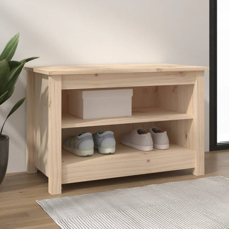 Vidaxl Shoes Bank 70x38x45,5 cm Solid fyrretræ