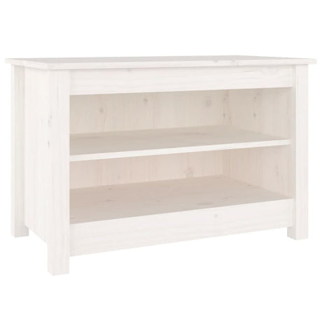 Vidaxl Shoes Bank 70x38x45,5 cm Solid Pine White