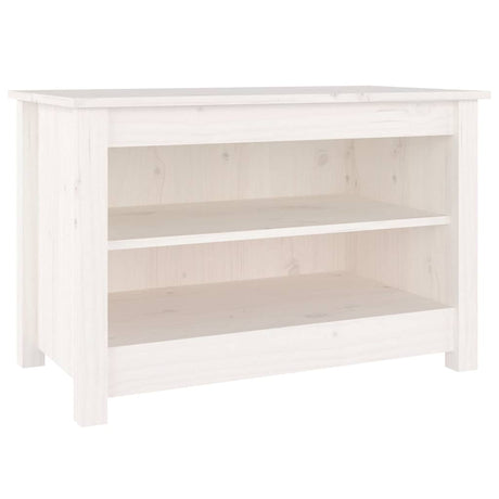 Vidaxl Shoes Bank 70x38x45,5 cm Solid Pine White