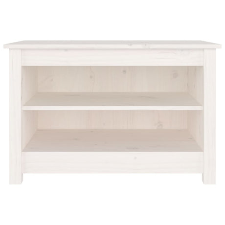 Vidaxl Shoes Bank 70x38x45,5 cm Solid Pine White