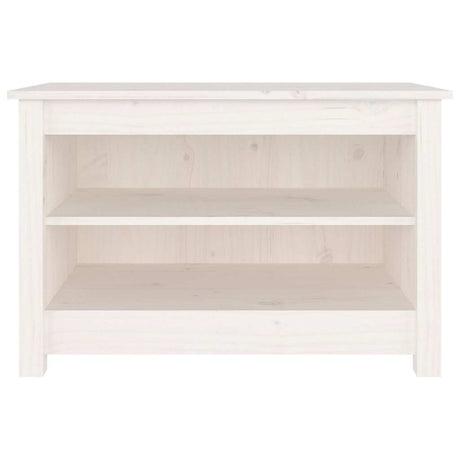 Vidaxl Shoes Bank 70x38x45,5 cm Solid Pine White