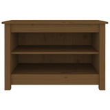 Vidaxl Shoe Cabinet 70x38x45,5 cm Solid Pine Honey Brown