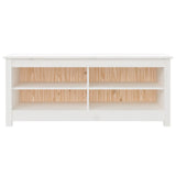 Vidaxl Shoes Bank 110x38x45,5 cm Solid Pine White