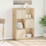 Vidaxl hoge kast 38x35x117 cm massief grenenhout
