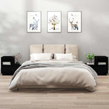 Vidaxl nachtkastjes 2 st 60x34x51 cm massief grenenhout zwart
