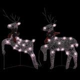 Vidaxl Christmas Animals 2 St 40 LEDS Guldfarvet