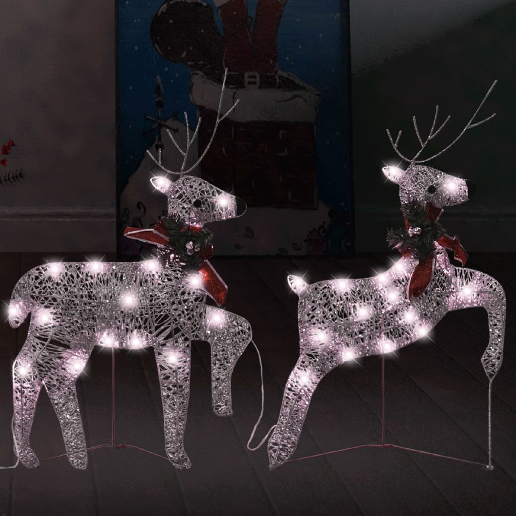 Vidaxl Christmas Animals 2 St 40 LEDS Guldfarvet