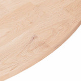 Vidaxl tafelblad rond ø60x1,5 cm onbehandeld massief eikenhout