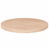 Vidaxl tafelblad rond ø50x2,5 cm onbehandeld massief eikenhout