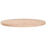Vidaxl tafelblad rond ø80x2,5 cm onbehandeld massief eikenhout