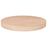 Vidaxl tafelblad rond ø40x4 cm onbehandeld massief eikenhout