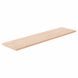Vidaxl plank 80x20x1,5 cm onbehandeld massief eikenhout