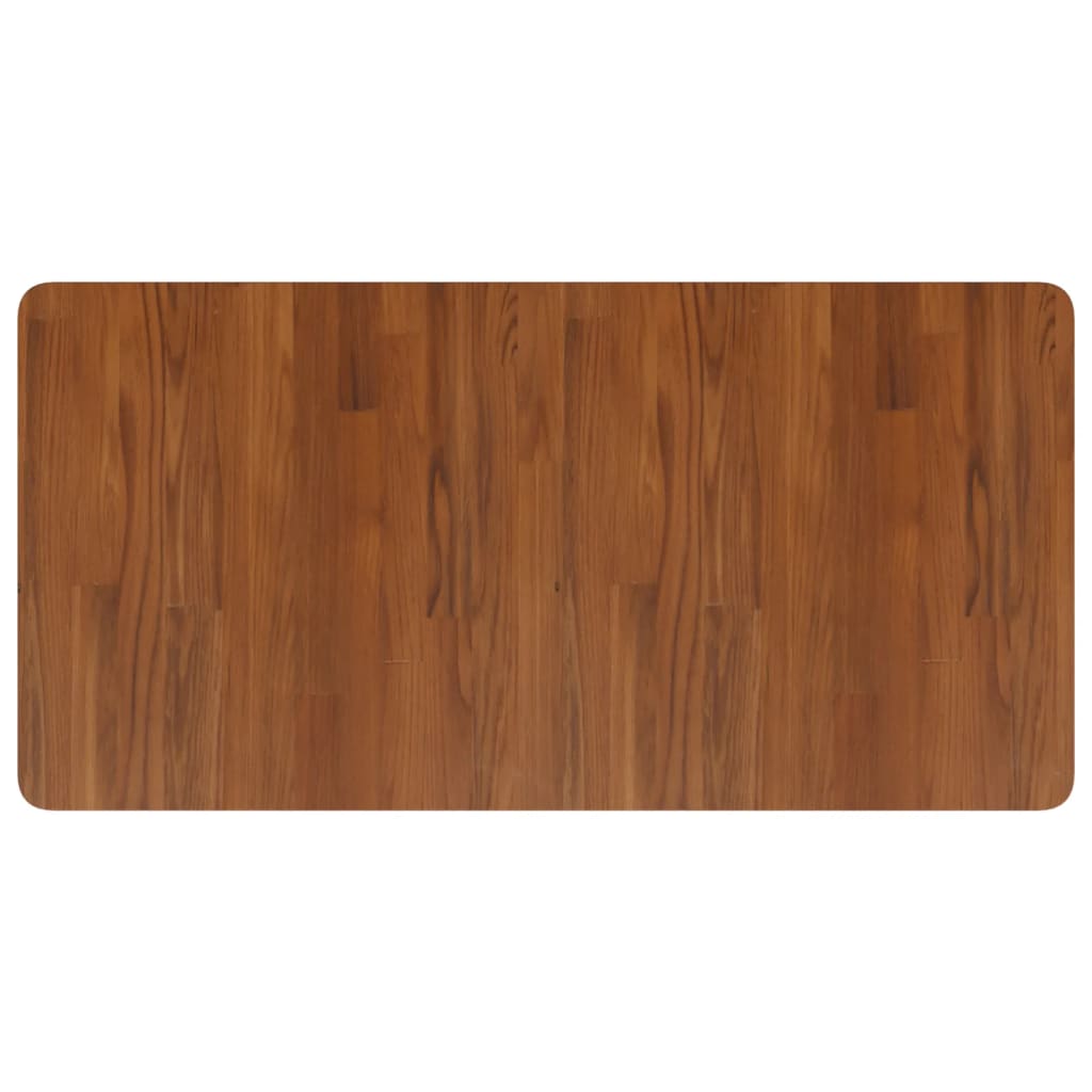 Vidaxl Washbasin Tabel 100x50x2,5 cm behandlet solid træ mørkebrun