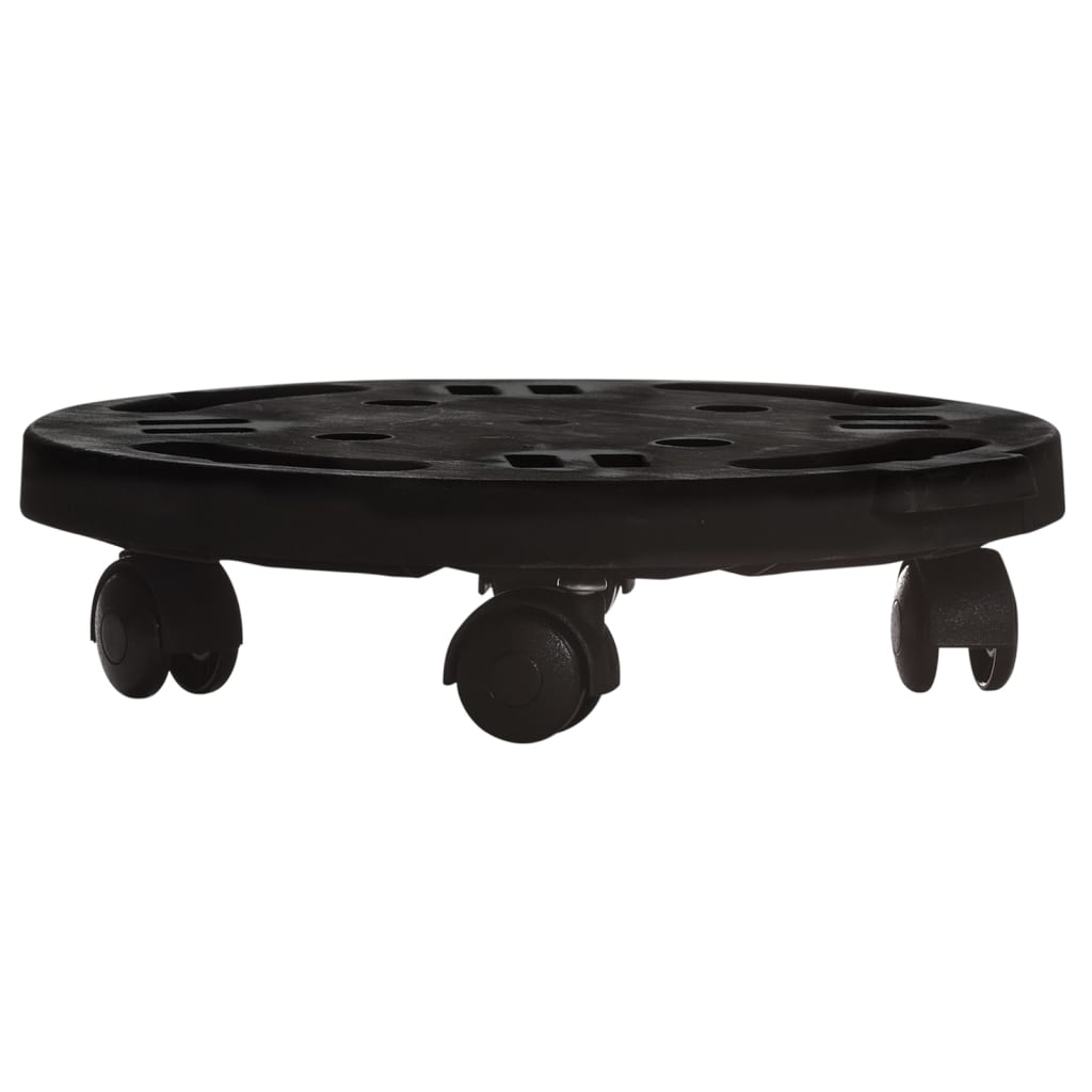 Vidaxl plantevogn med hjul 170 kg diameter 30 cm sort