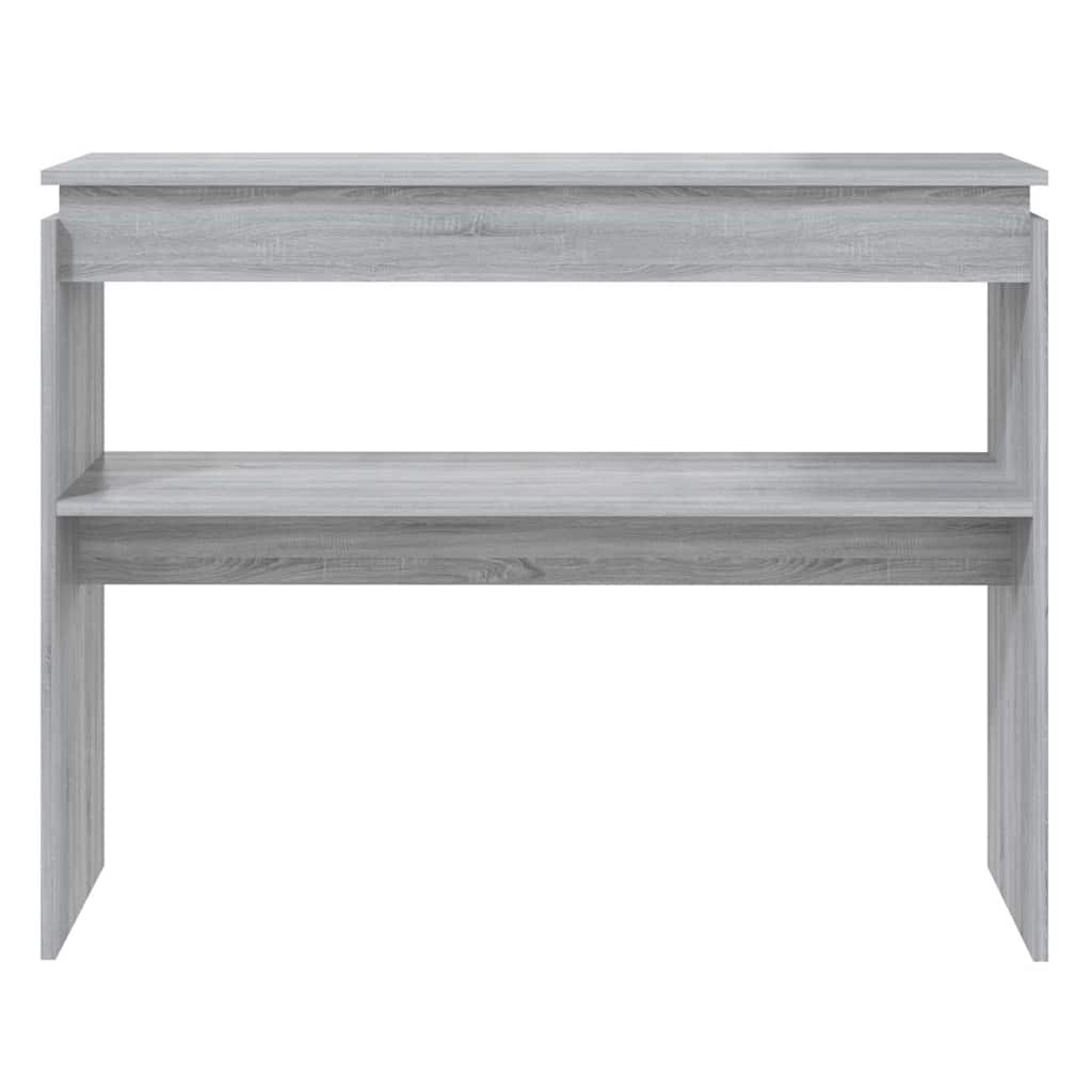 Vidaxl wandtafel 102x30x80 cm bewerkt hout grijs sonoma eikenkleurig