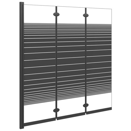 Vidaxl bruser kabinet 3 paneler 130x130 cm esg sort