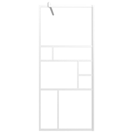 Vidaxx brusekabine 90x195 cm ESG glas hvid