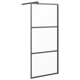 Vidaxx brusekabine 80x195 cm mat ESG glas sort