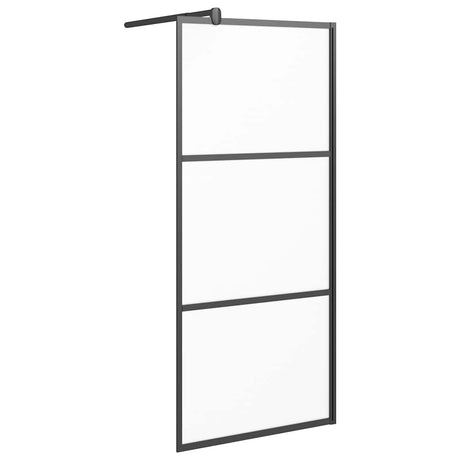 Vidaxx brusekabine 80x195 cm mat ESG glas sort