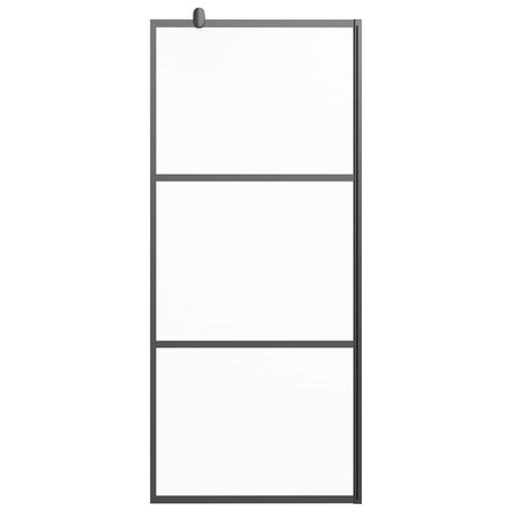 Vidaxx brusekabine 80x195 cm mat ESG glas sort