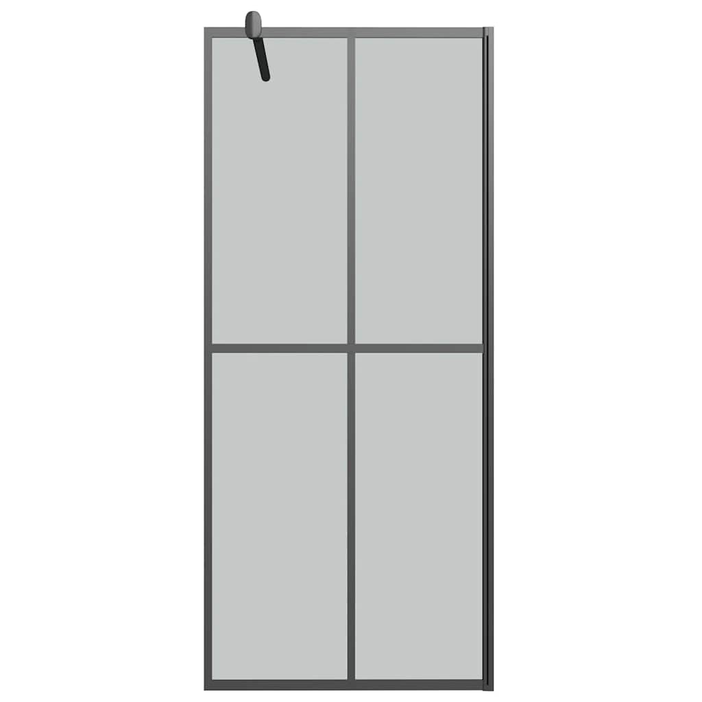 Vidaxl inloopdouchescherm 90x195 cm donker gehard glas