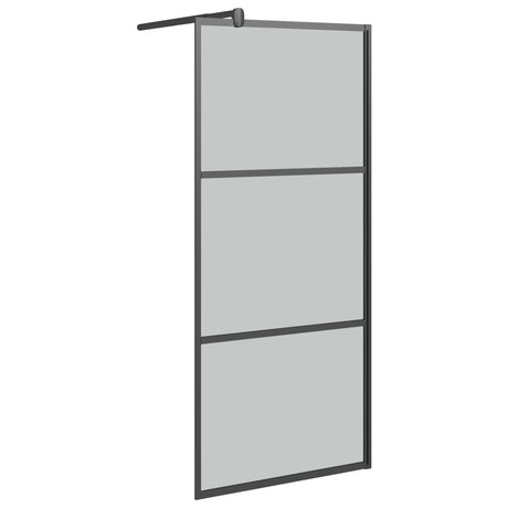 Vidaxx brusekabine 80x195 cm mørkt ESG glas sort