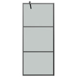 Vidaxx brusekabine 80x195 cm mørkt ESG glas sort