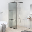 Vidaxx brusekabine 80x195 cm mørkt ESG glas sort