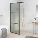 Vidaxx brusekabine 80x195 cm mørkt ESG glas sort