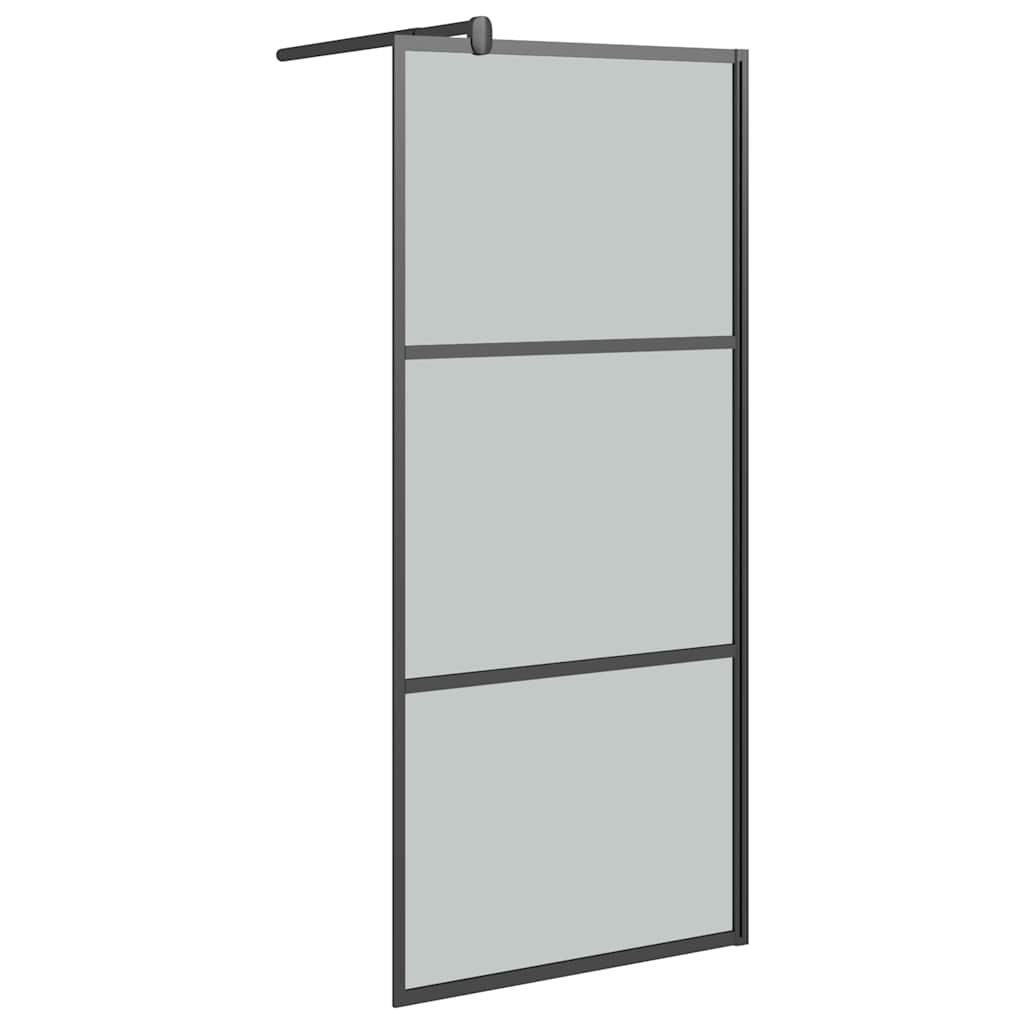 Vidaxx brusekabine 90x195 cm mørkt ESG glas sort