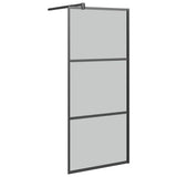 Vidaxx brusekabine 90x195 cm mørkt ESG glas sort