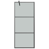 Vidaxx brusekabine 90x195 cm mørkt ESG glas sort