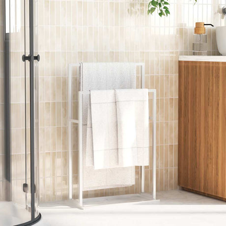 Vidaxl håndklæde rack løsrevet 48x24x78,5 cm jernhvide