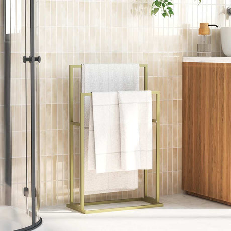 Vidaxl håndklæde rack løsrevet 48x24x78,5 cm jernguld farvet