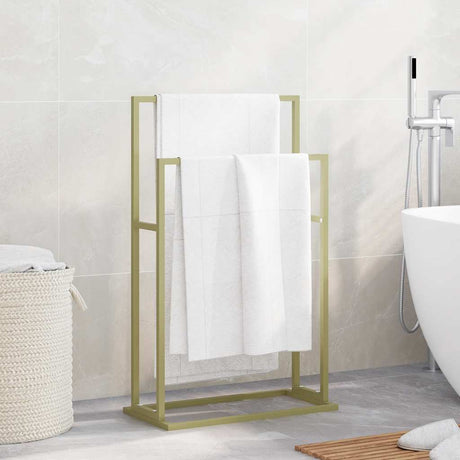 Vidaxl håndklæde rack løsrevet 48x24x78,5 cm jernguld farvet
